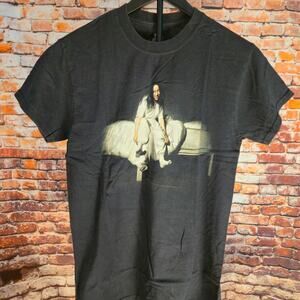 Billie Eilish Graphic T Shirt Mens S Black Album Cover Music Pop Artist Tee
